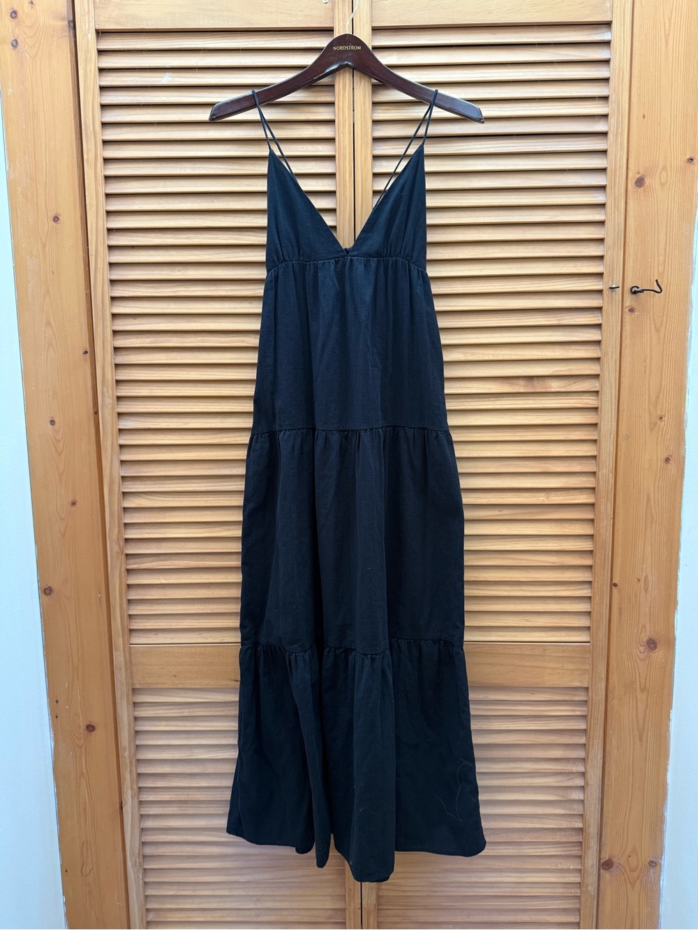 Princess Polly Black cotton Maxi Dress size 2